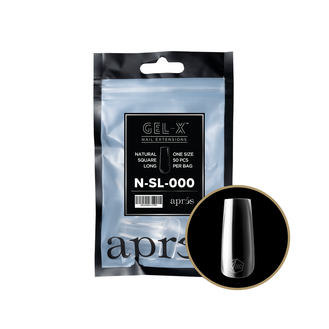 Gel-X® Natural Square Long Refill Bag-000