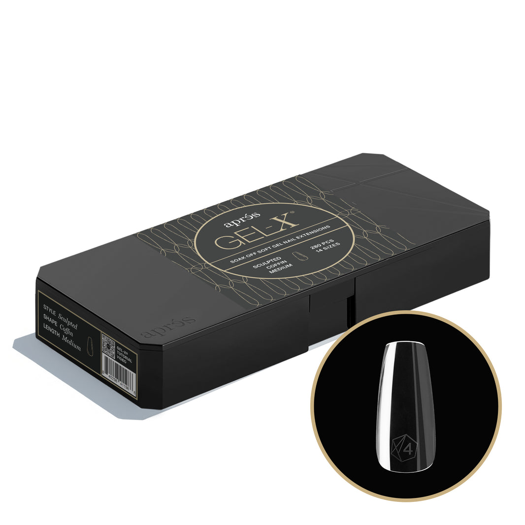 Gel-X® Sculpted Coffin Medium Box of Tips - Mini (280pcs)