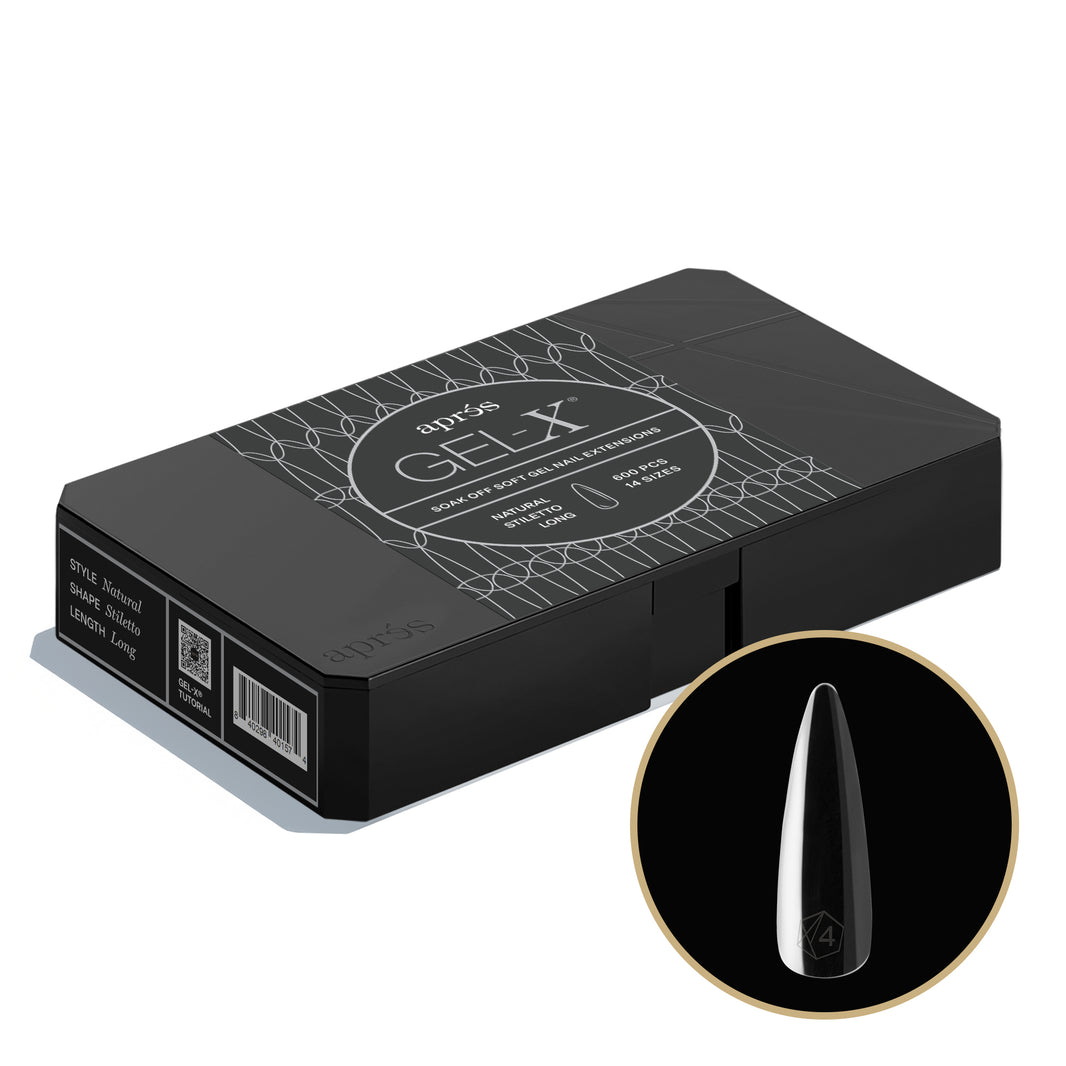 Gel-X® Natural Stiletto Long Box of Tips - Pro (600pcs)