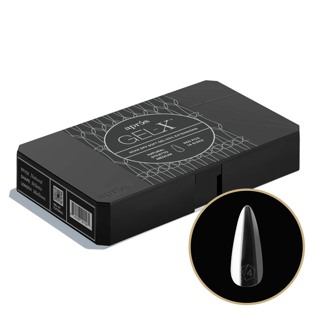 Gel-X® Natural Stiletto Medium Box of Tips - Pro (600pcs)