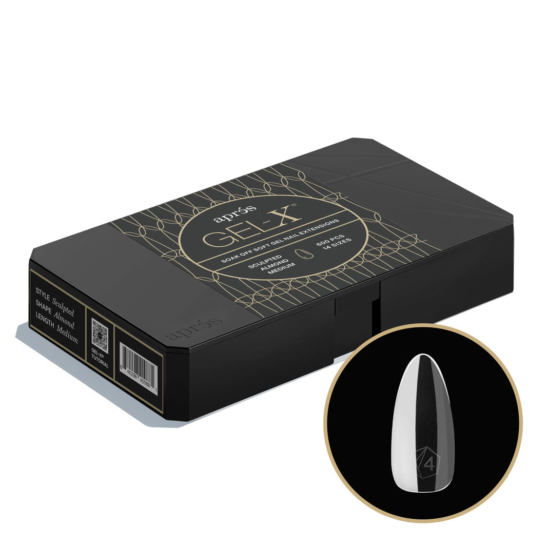 Gel-X® Sculpted Almond Medium Box of Tips - Pro (600pcs)