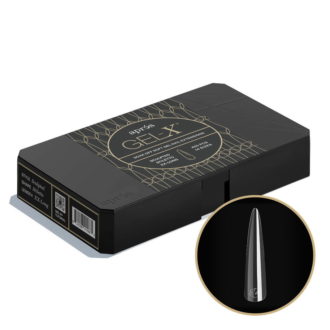 Gel-X® Sculpted Stiletto Extra Extra Long Box of Tips - Pro (420pcs)