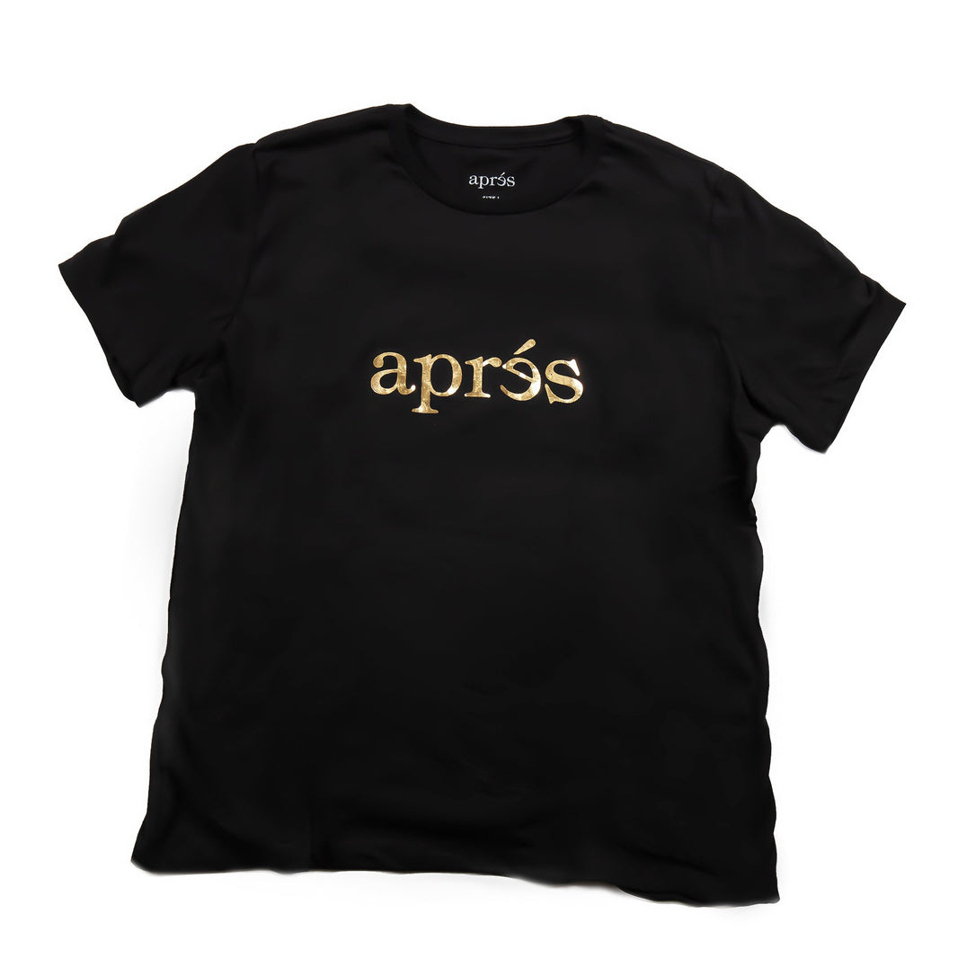 Unisex Aprés Black & Gold Shirt