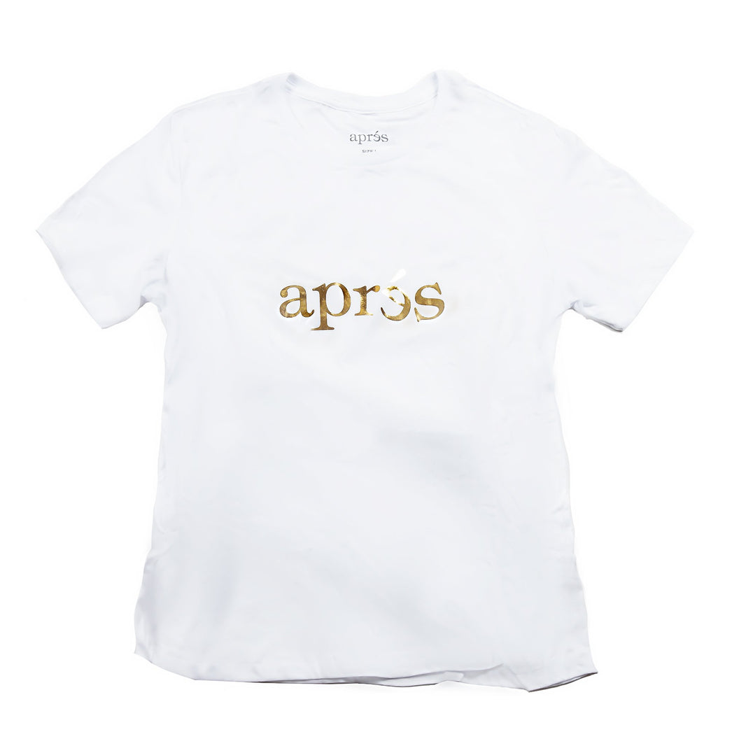 Unisex Aprés White & Gold Shirt